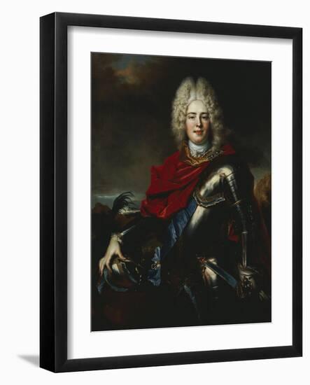 Portrait of Frederick Augustus II of Saxony (1696-1763), Later King Augustus III of Poland-Nicolas De Largilliere-Framed Giclee Print