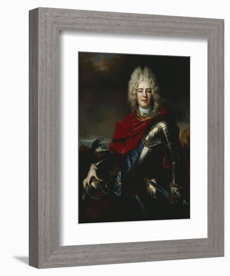 Portrait of Frederick Augustus II of Saxony (1696-1763), Later King Augustus III of Poland-Nicolas De Largilliere-Framed Giclee Print