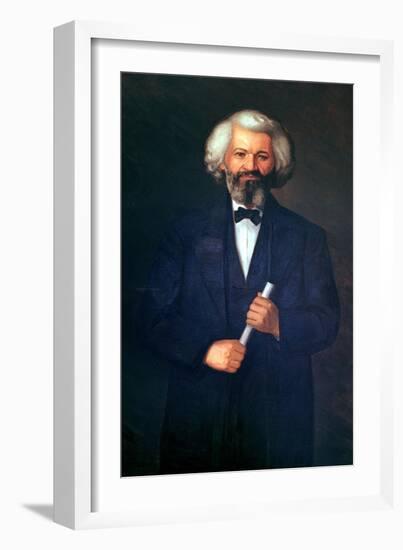 Portrait of Frederick Douglass-null-Framed Giclee Print