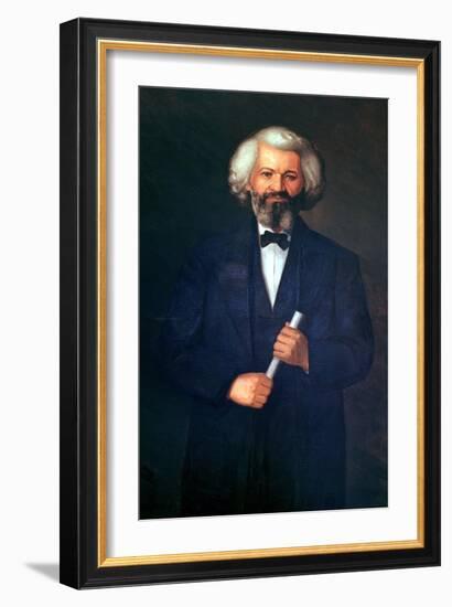 Portrait of Frederick Douglass-null-Framed Giclee Print