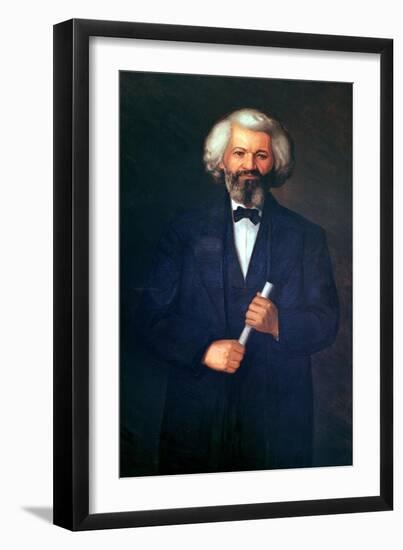 Portrait of Frederick Douglass-null-Framed Premium Giclee Print