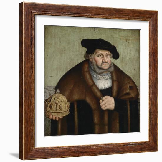 Portrait of Frederick III, Elector of Saxony (1463-152)-Lucas Cranach the Elder-Framed Giclee Print