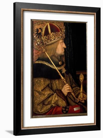Portrait of Frederick Iii, Holy Roman Emperor Called the Peaceful, from an Original of 1468 (Painti-Hans Burgkmair-Framed Giclee Print