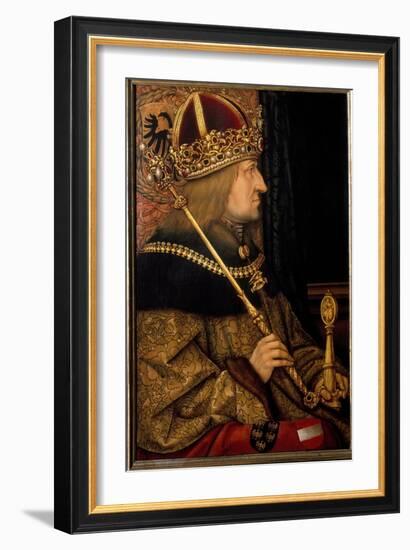 Portrait of Frederick Iii, Holy Roman Emperor Called the Peaceful, from an Original of 1468 (Painti-Hans Burgkmair-Framed Giclee Print