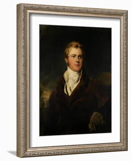 Portrait of Frederick John Robinson, First Earl of Ripon, C.1820-Thomas Lawrence-Framed Giclee Print