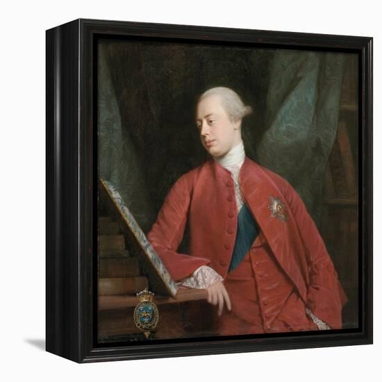 Portrait of Frederick, Lord North K. G., Later 2nd Earl of Guildford-Allan Ramsay-Framed Premier Image Canvas