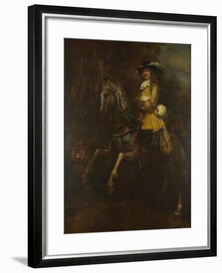 Portrait of Frederick Rihel on Horseback, Ca 1663-Rembrandt van Rijn-Framed Giclee Print