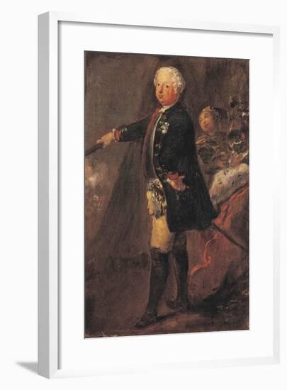 Portrait of Frederick William I of Prussia-null-Framed Giclee Print