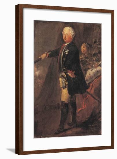 Portrait of Frederick William I of Prussia-null-Framed Giclee Print