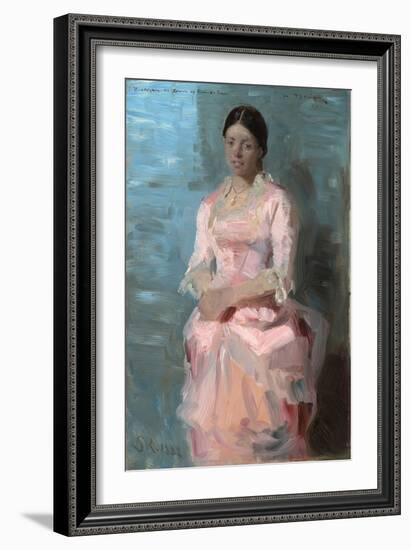 Portrait of Frederikke Tuxen, 1882-Peder Severin Kroyer-Framed Giclee Print