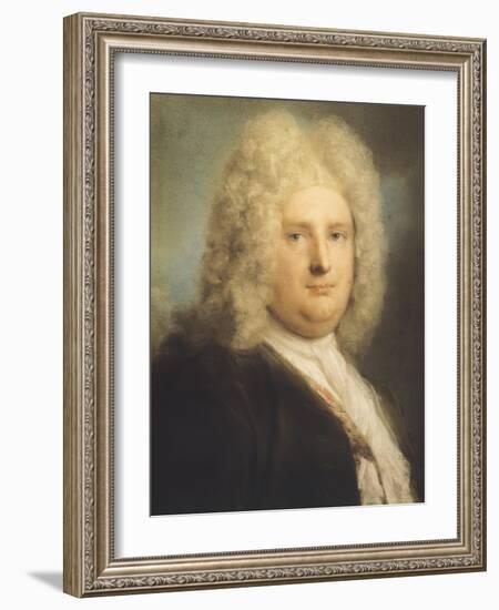 Portrait of French Consul Leblond-Rosalba Carriera-Framed Giclee Print