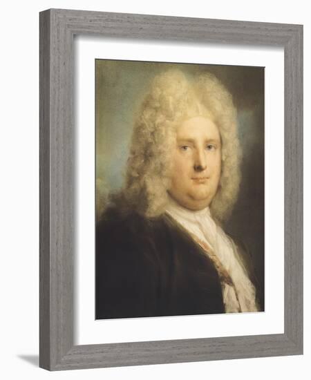 Portrait of French Consul Leblond-Rosalba Carriera-Framed Giclee Print