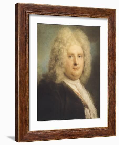 Portrait of French Consul Leblond-Rosalba Carriera-Framed Giclee Print