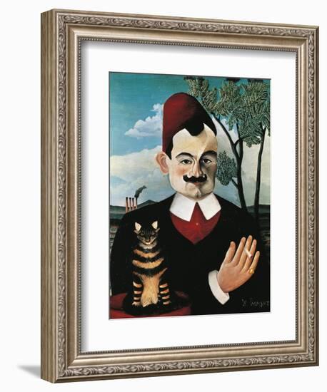 Portrait of French Writer Pierre Loti, Pseudonym of Louis Marie Julien Viaud-Henri Rousseau-Framed Giclee Print