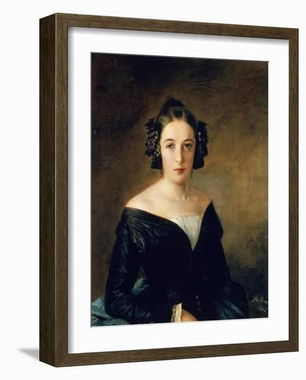 Portrait of Friederike Arnold, 1845-Adolph Menzel-Framed Giclee Print