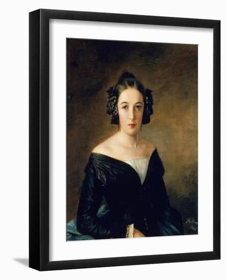 Portrait of Friederike Arnold, 1845-Adolph Menzel-Framed Giclee Print