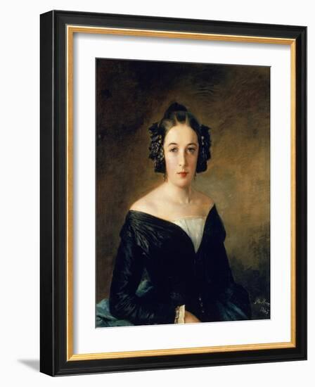 Portrait of Friederike Arnold, 1845-Adolph Menzel-Framed Giclee Print