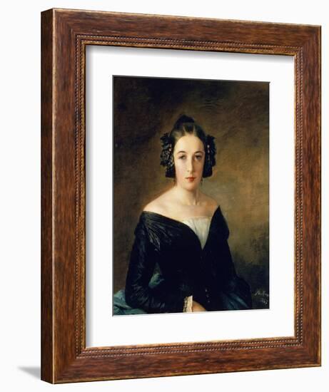 Portrait of Friederike Arnold, 1845-Adolph Menzel-Framed Giclee Print