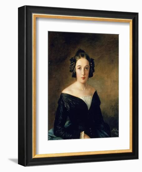 Portrait of Friederike Arnold, 1845-Adolph Menzel-Framed Giclee Print