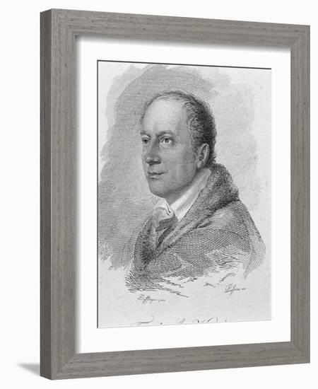 Portrait of Friedrich Kind-Moritz Michael Daffinger-Framed Giclee Print