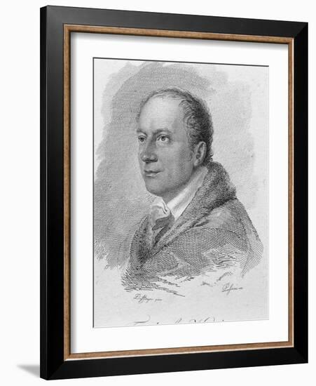 Portrait of Friedrich Kind-Moritz Michael Daffinger-Framed Giclee Print