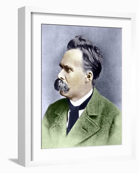 Portrait of Friedrich Nietzsche (1844 - 1900).-Unknown Artist-Framed Giclee Print