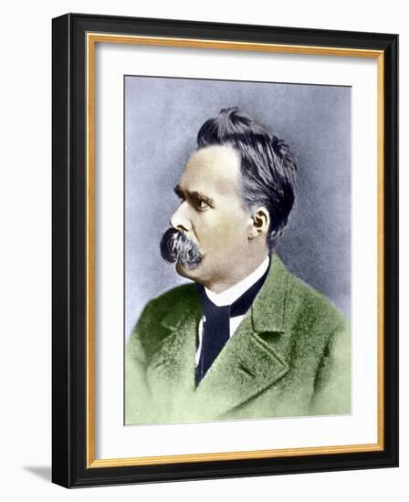 Portrait of Friedrich Nietzsche (1844 - 1900).-Unknown Artist-Framed Giclee Print