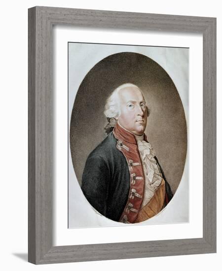 Portrait of Friedrich Wilhelm II-Stefano Bianchetti-Framed Giclee Print