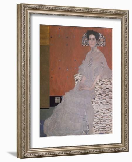 Portrait of Fritza Riedler, 1906-Gustav Klimt-Framed Premium Giclee Print