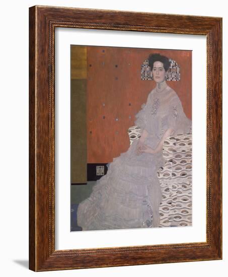 Portrait of Fritza Riedler, 1906-Gustav Klimt-Framed Premium Giclee Print