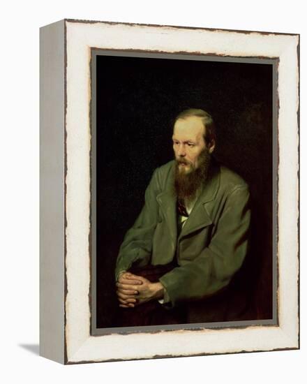 Portrait of Fyodor Dostoyevsky (1821-81) 1872-Vasili Grigorevich Perov-Framed Premier Image Canvas