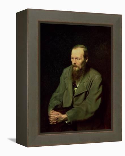 Portrait of Fyodor Dostoyevsky (1821-81) 1872-Vasili Grigorevich Perov-Framed Premier Image Canvas