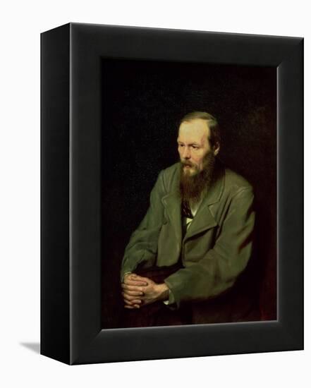 Portrait of Fyodor Dostoyevsky (1821-81) 1872-Vasili Grigorevich Perov-Framed Premier Image Canvas