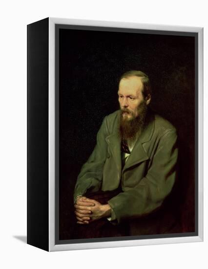 Portrait of Fyodor Dostoyevsky (1821-81) 1872-Vasili Grigorevich Perov-Framed Premier Image Canvas