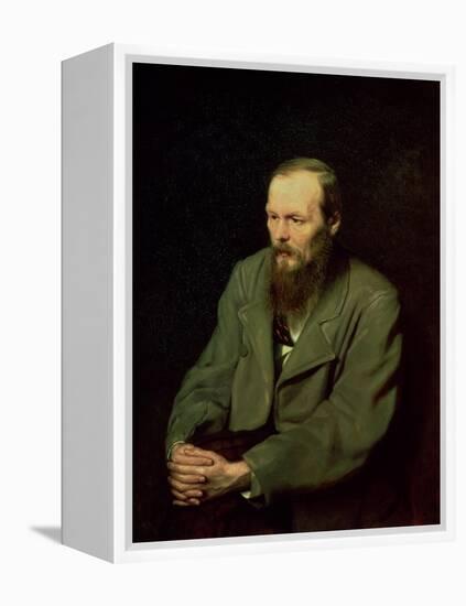 Portrait of Fyodor Dostoyevsky (1821-81) 1872-Vasili Grigorevich Perov-Framed Premier Image Canvas