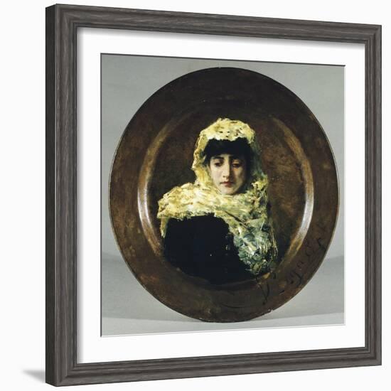 Portrait of Gabbrigiana, 1884-Silvestro Lega-Framed Giclee Print