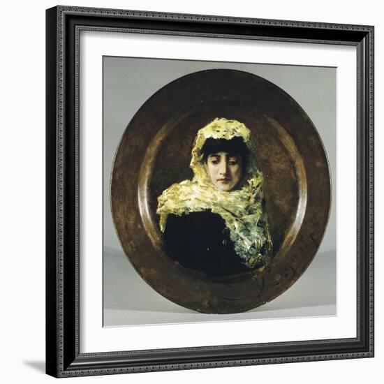 Portrait of Gabbrigiana, 1884-Silvestro Lega-Framed Giclee Print