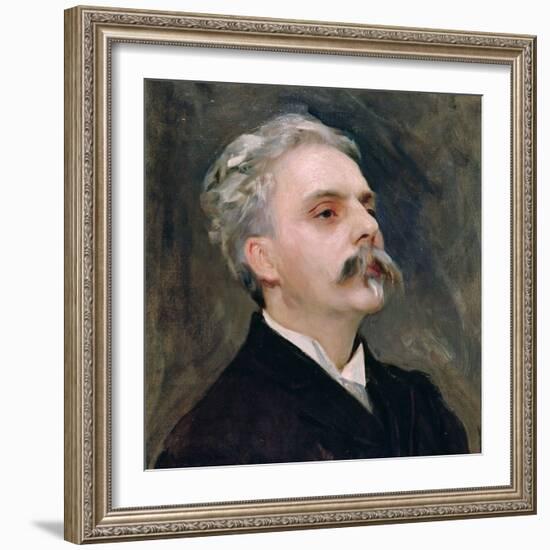 Portrait of Gabriel Faure (1845-1924)-John Singer Sargent-Framed Giclee Print