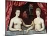 Portrait of Gabrielle D'estrees and Her Sister-null-Mounted Giclee Print