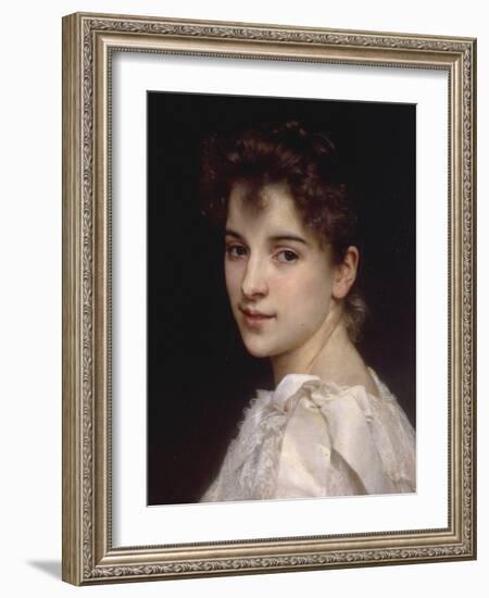 Portrait of Gabrielle Drienza, 1890-William Adolphe Bouguereau-Framed Giclee Print