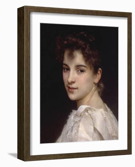 Portrait of Gabrielle Drienza, 1890-William Adolphe Bouguereau-Framed Giclee Print