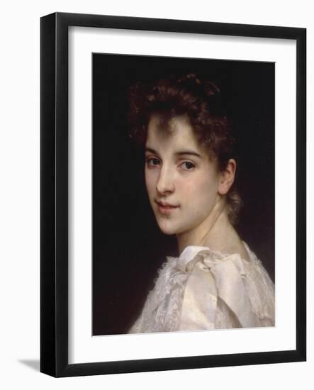 Portrait of Gabrielle Drienza, 1890-William Adolphe Bouguereau-Framed Giclee Print