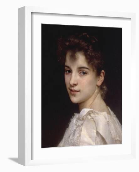 Portrait of Gabrielle Drienza, 1890-William Adolphe Bouguereau-Framed Giclee Print