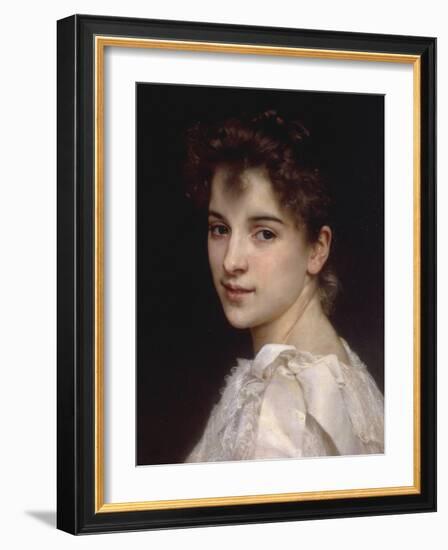 Portrait of Gabrielle Drienza, 1890-William Adolphe Bouguereau-Framed Giclee Print