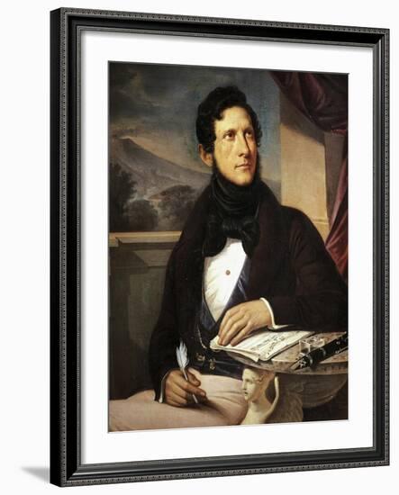 Portrait of Gaetano Donizetti-null-Framed Giclee Print