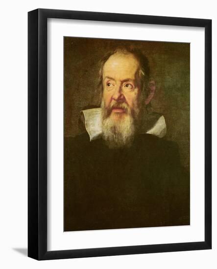 Portrait of Galileo Galilei (1564-1642) 1636 (Oil on Canvas)-Justus Sustermans-Framed Giclee Print