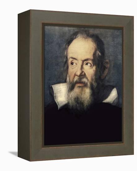 Portrait of Galileo Galilei-Justus Sustermans-Framed Stretched Canvas