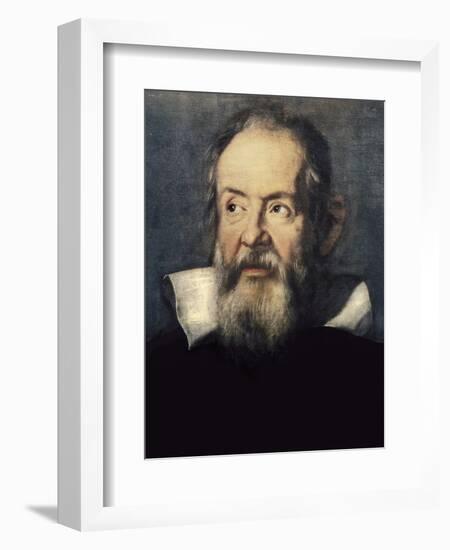 Portrait of Galileo Galilei-Justus Sustermans-Framed Premium Giclee Print