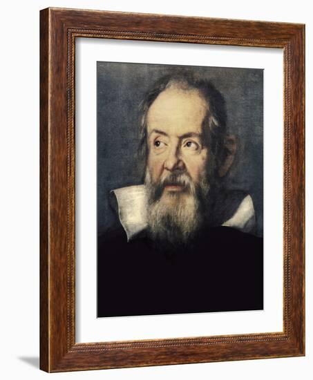 Portrait of Galileo Galilei-Justus Sustermans-Framed Art Print