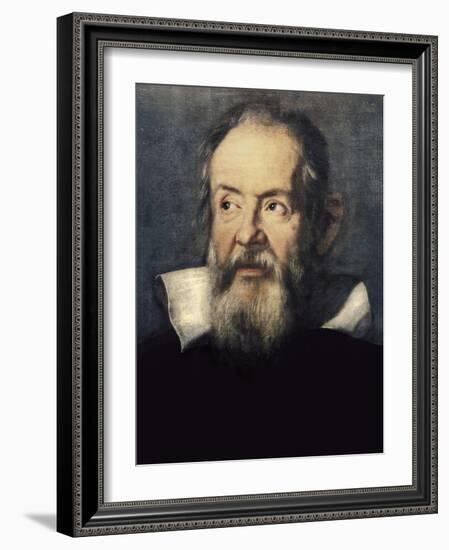 Portrait of Galileo Galilei-Justus Sustermans-Framed Art Print